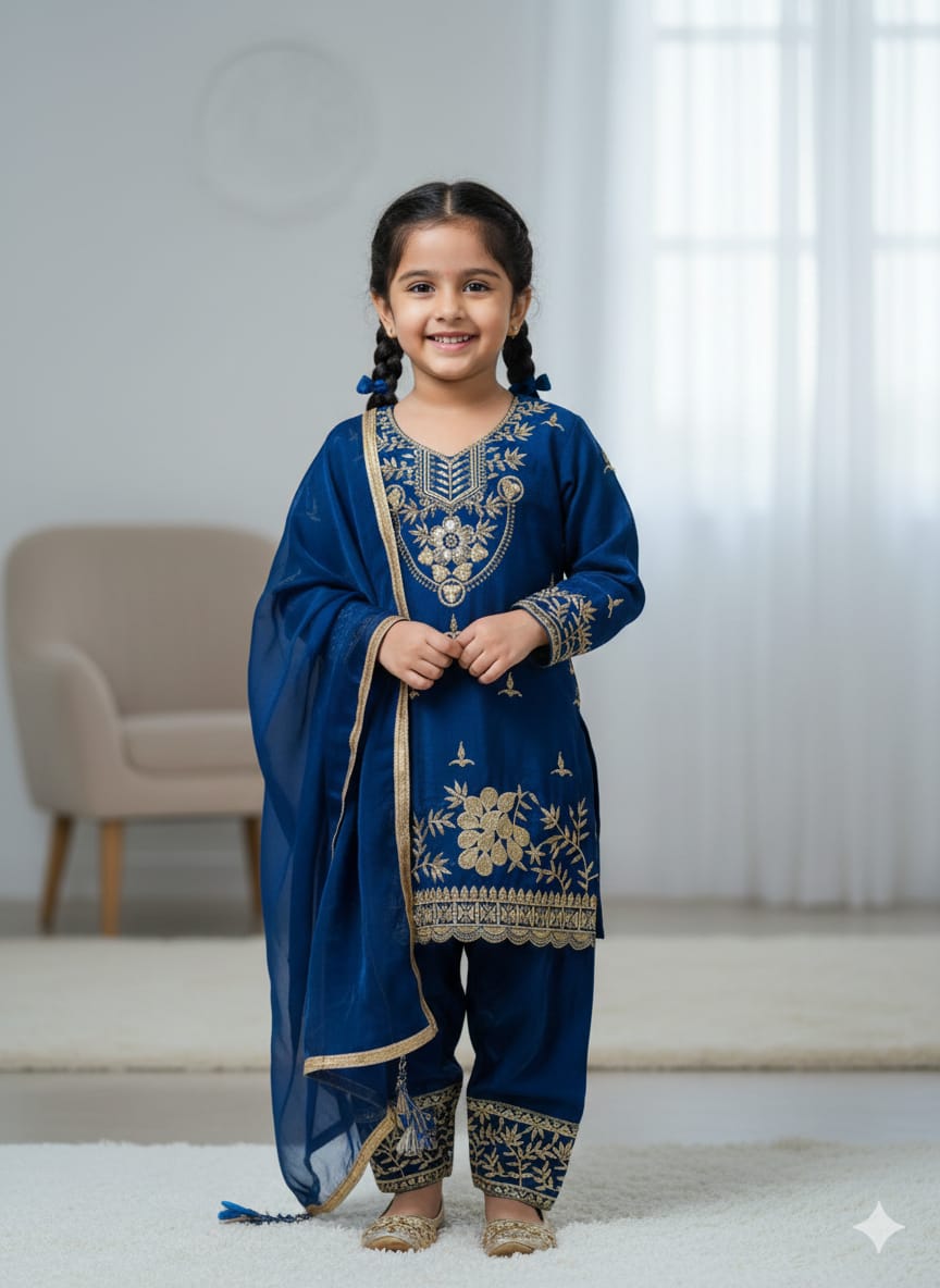 Premium Pure GMY Silk Sharara & Dupatta Set