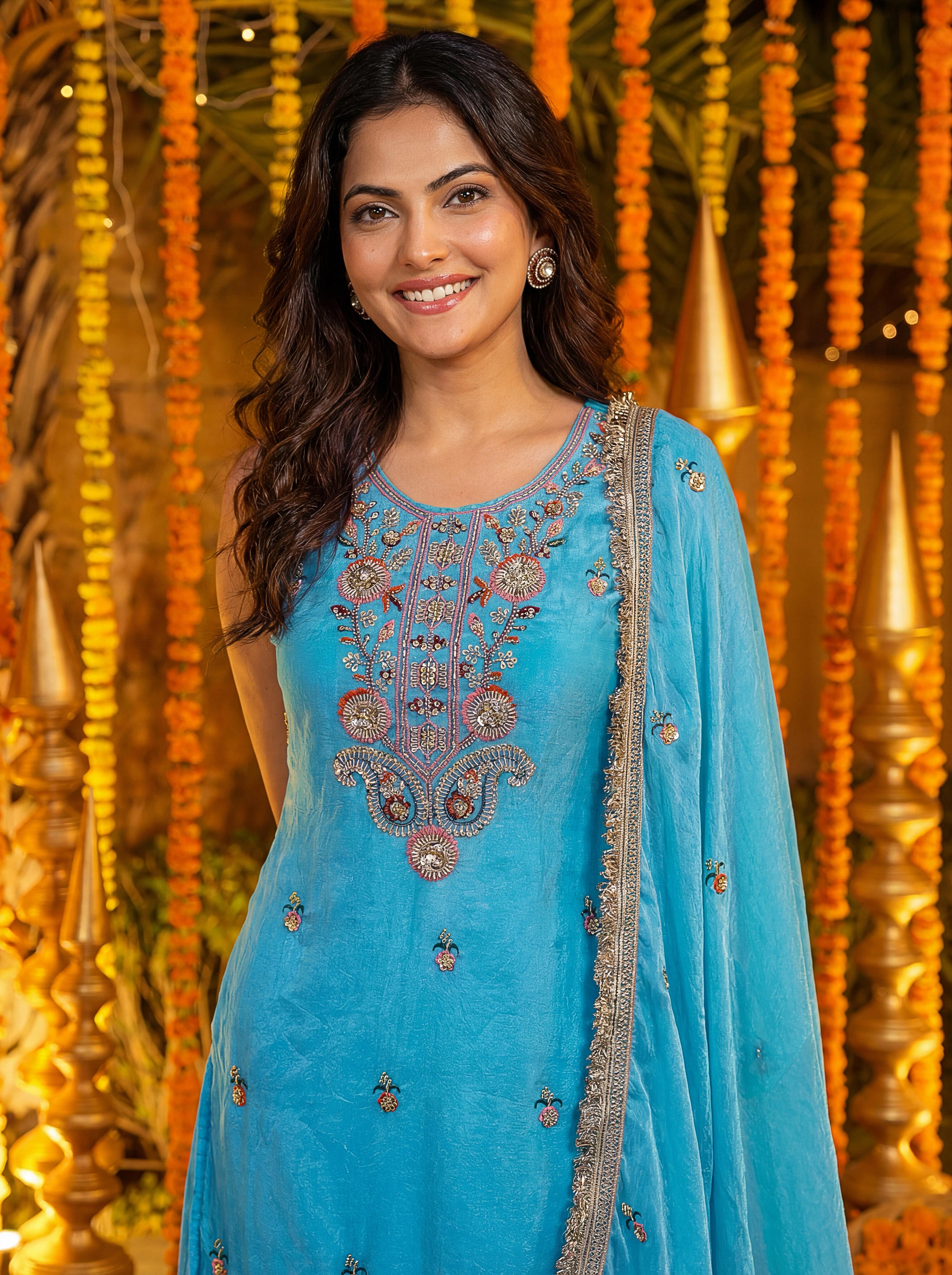 🌼Traditional handwork with a modern soul ✨ Soft colors, rich detailing, premium feel 💎