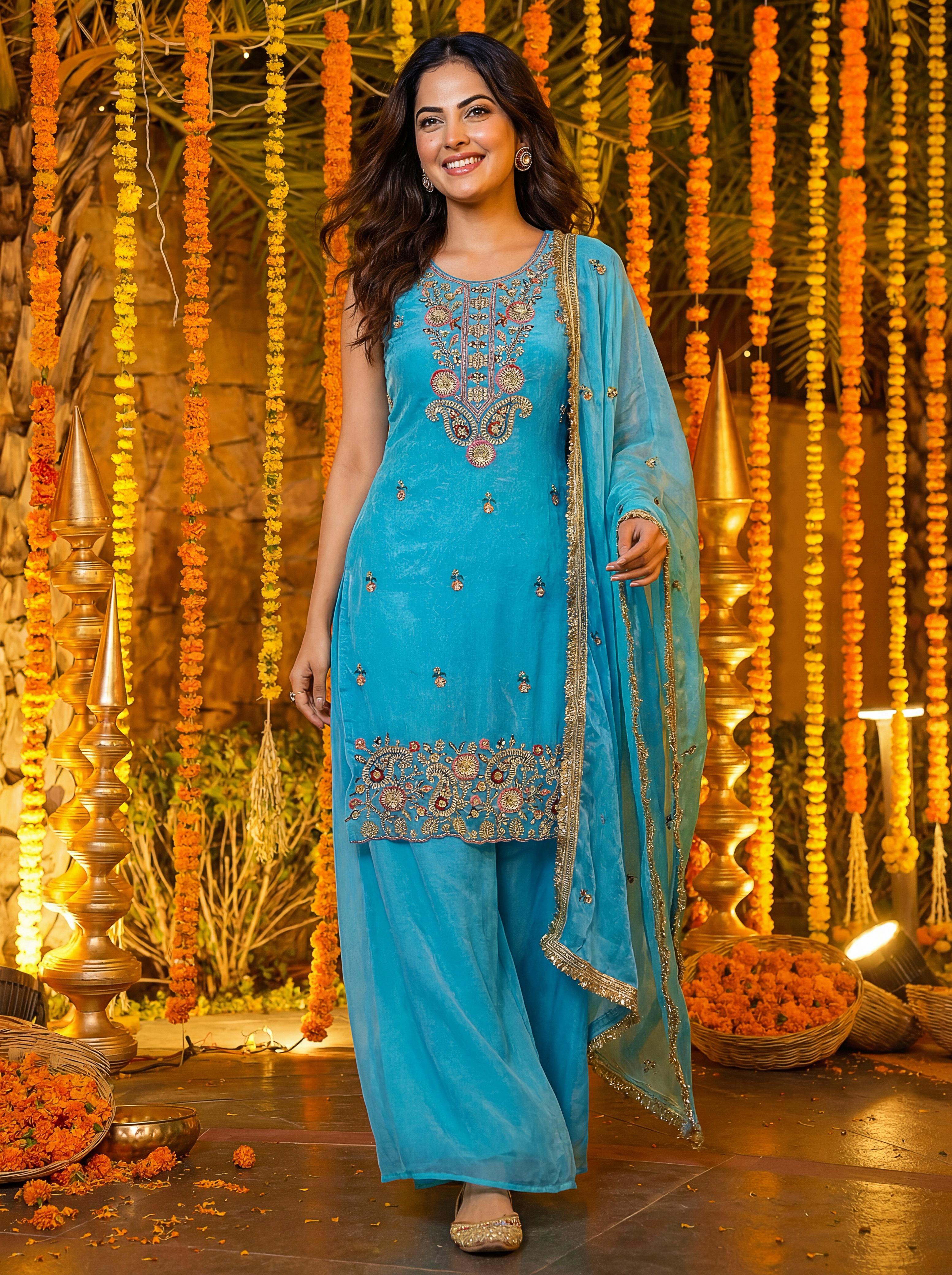 🌼Traditional handwork with a modern soul ✨ Soft colors, rich detailing, premium feel 💎