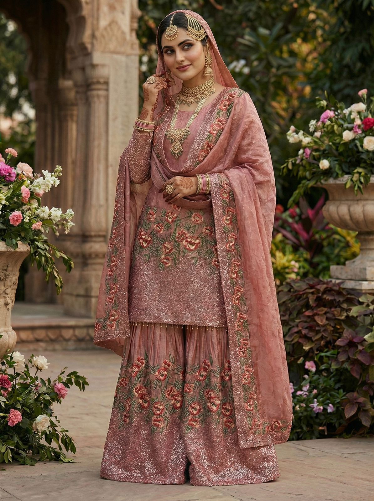 Presenting New Eid 🌙 Collection In Pure Fendy Silk With Heavy Embroidery Sequence Work Top-Bottom And Dupatta Set Fully Stitched Ready To Wear 🔥😍
