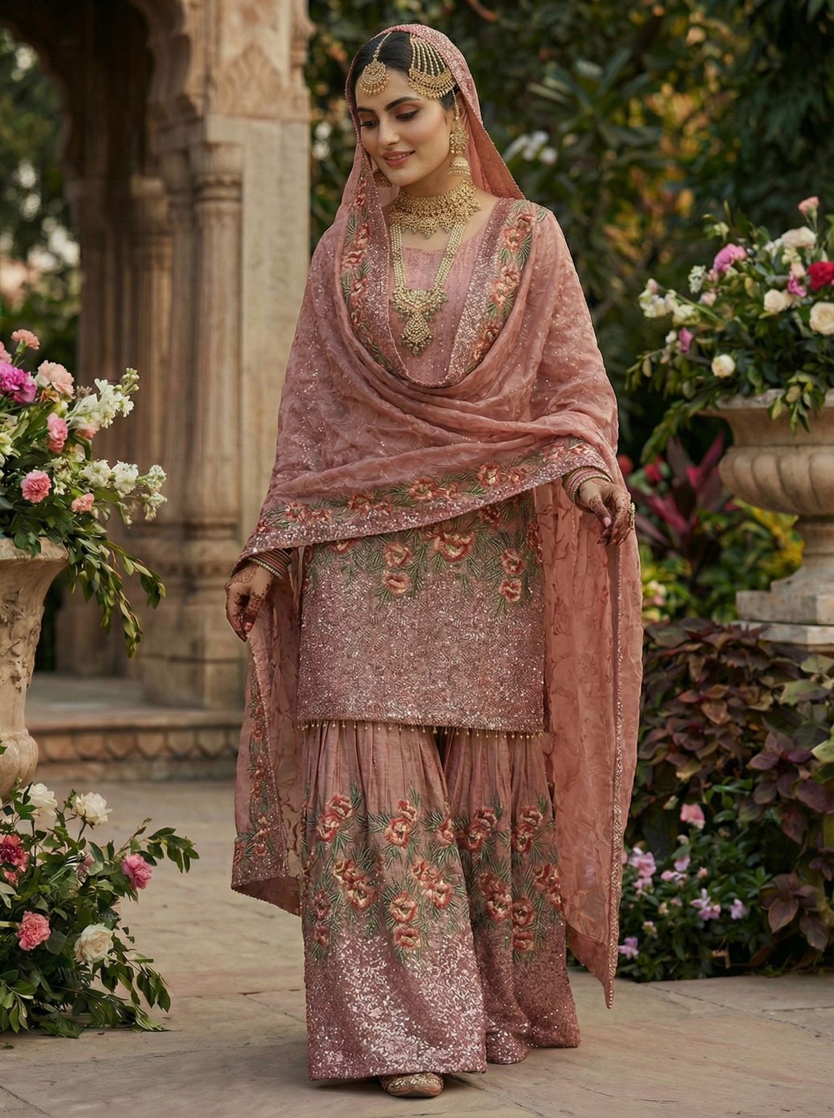 Presenting New Eid 🌙 Collection In Pure Fendy Silk With Heavy Embroidery Sequence Work Top-Bottom And Dupatta Set Fully Stitched Ready To Wear 🔥😍