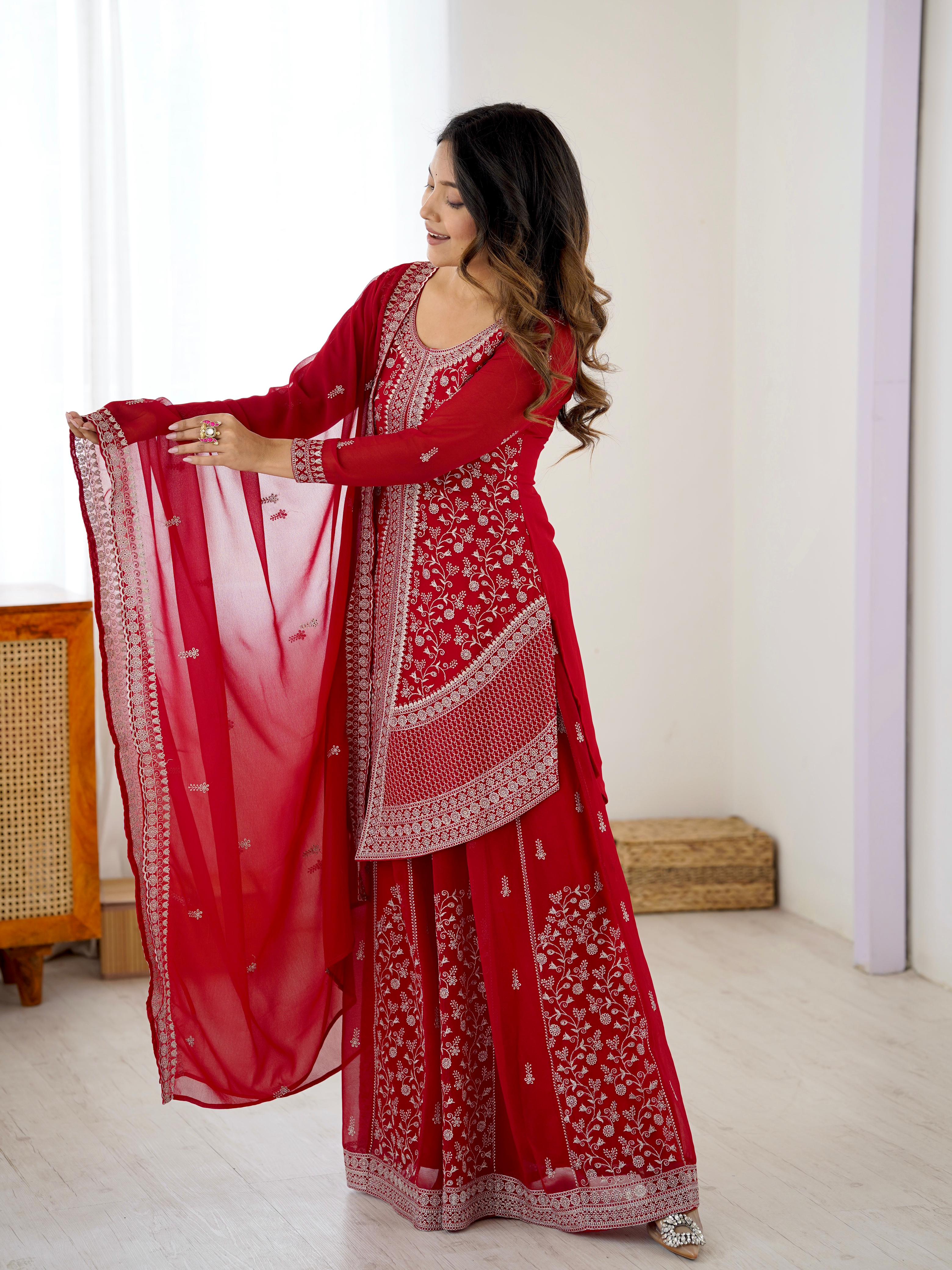 💞💕💃Launching new sharara suit set premium quality 💕💞🪡