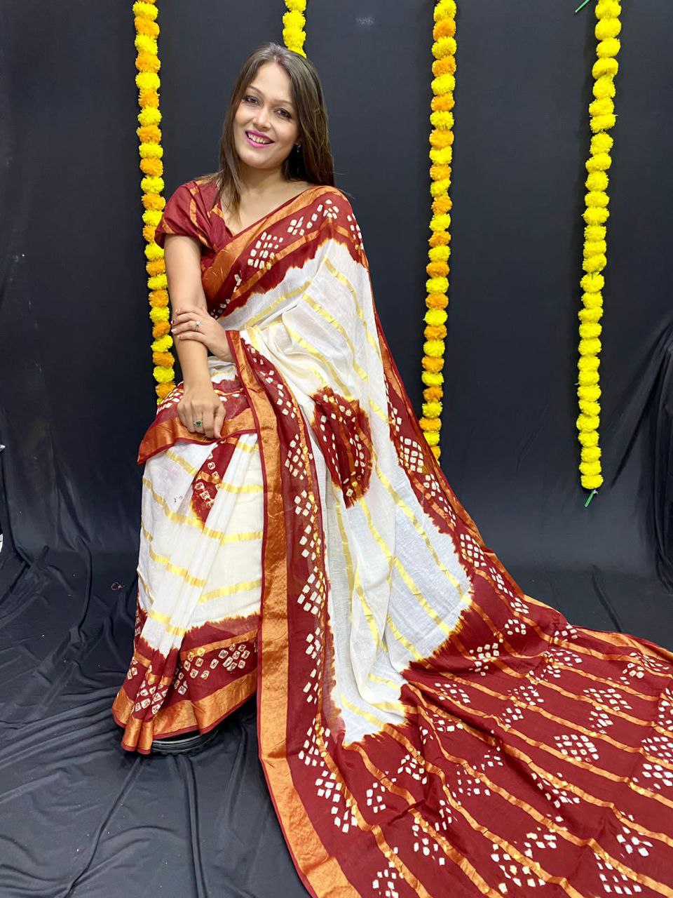 New Bandhani Saree