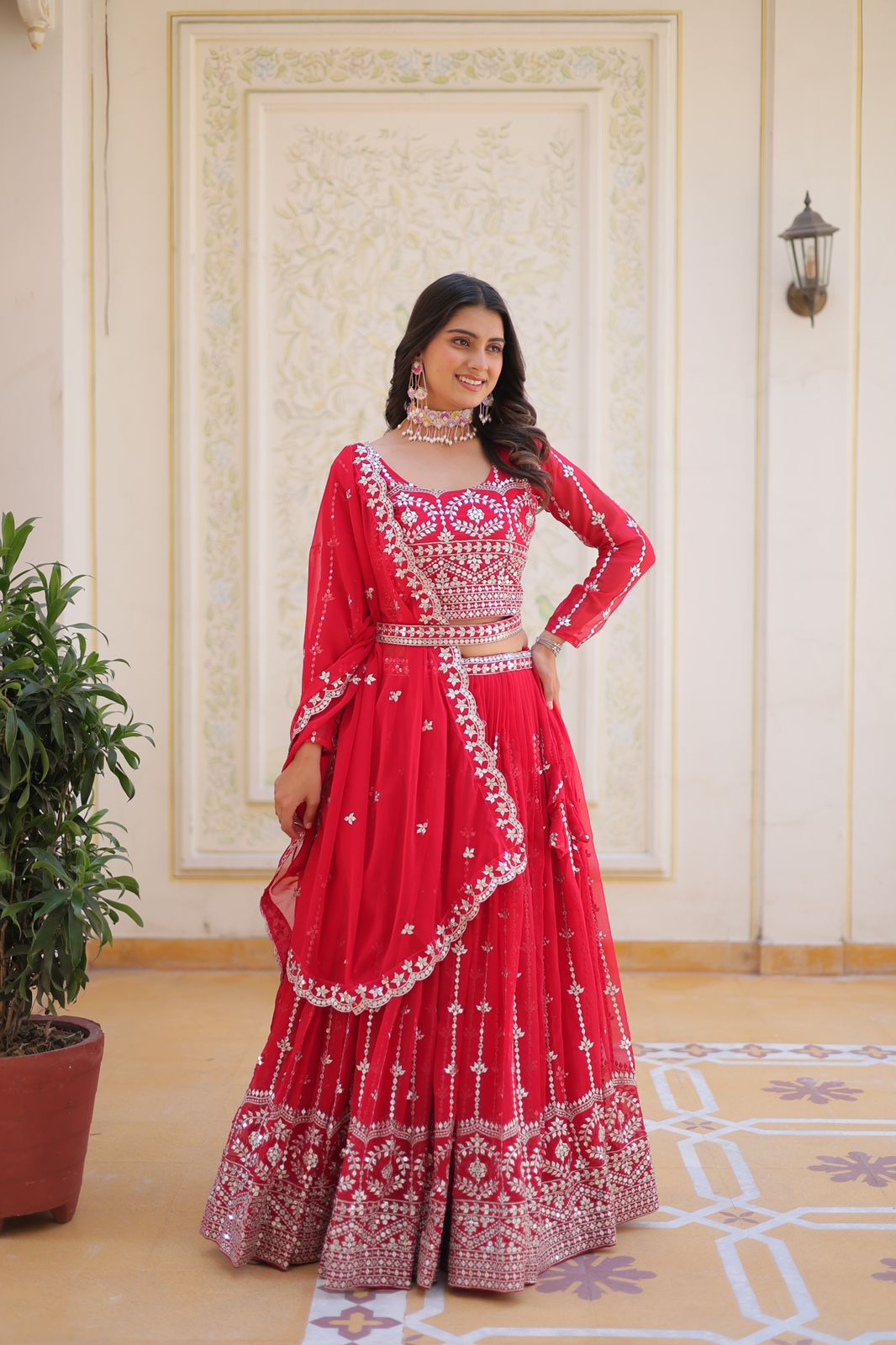 Royal Duo Designer Lehenga Choli Set with Heavy Embroidery
