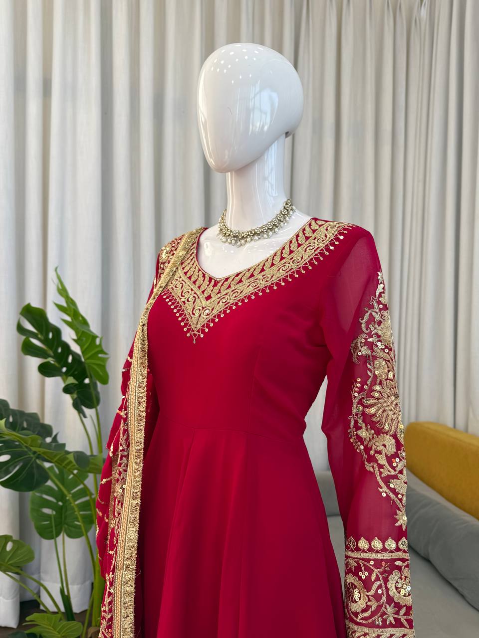 New Designer Party Wear Top Plazzo & Dupatta Set