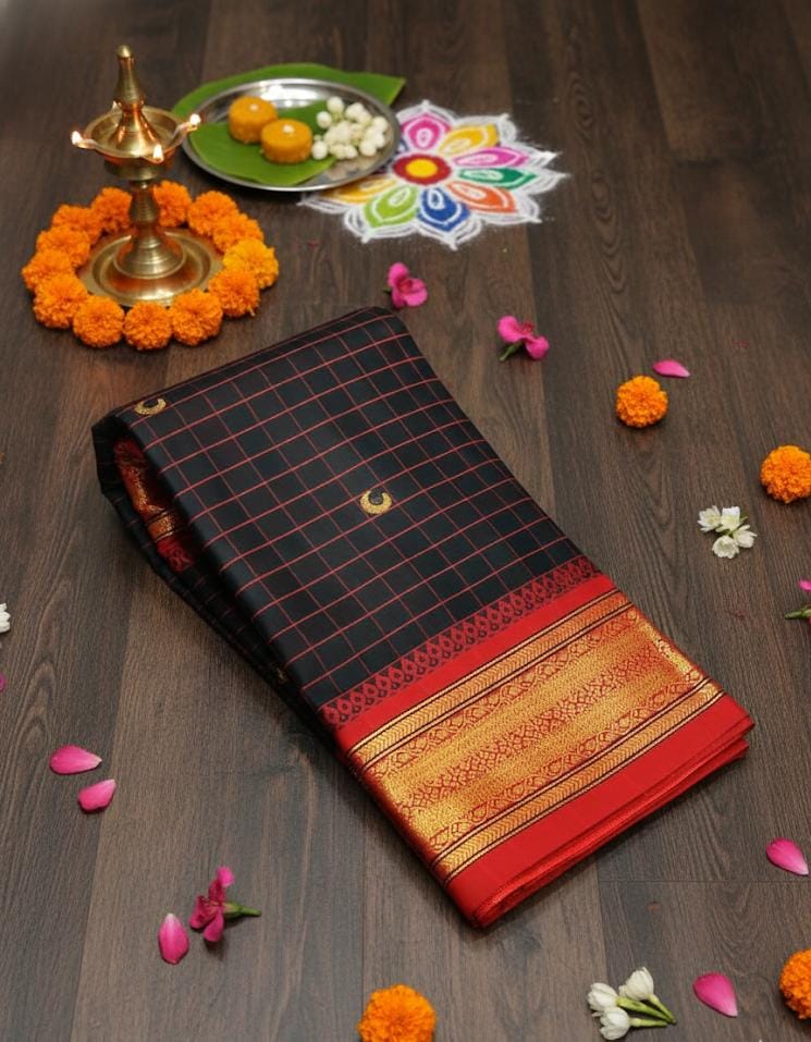 Aura Silk Zari Weaving Work Saree